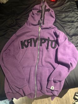 Krypto Purple Full Zip-Up Hoodie