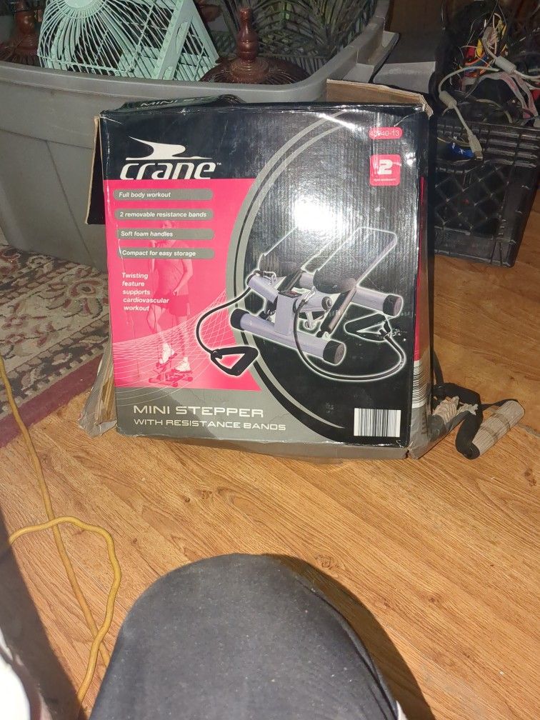 Work Out Stuff Crane Mini Stepper And Exercise Bar