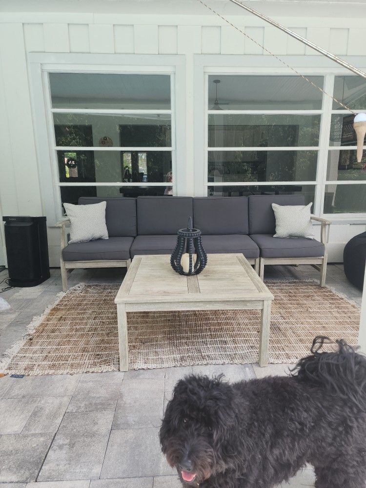 Outdoor Sofa And Cocktail Table