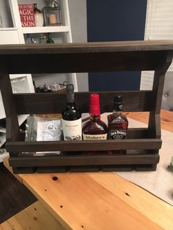 Wooden Wine & Liquor Rack