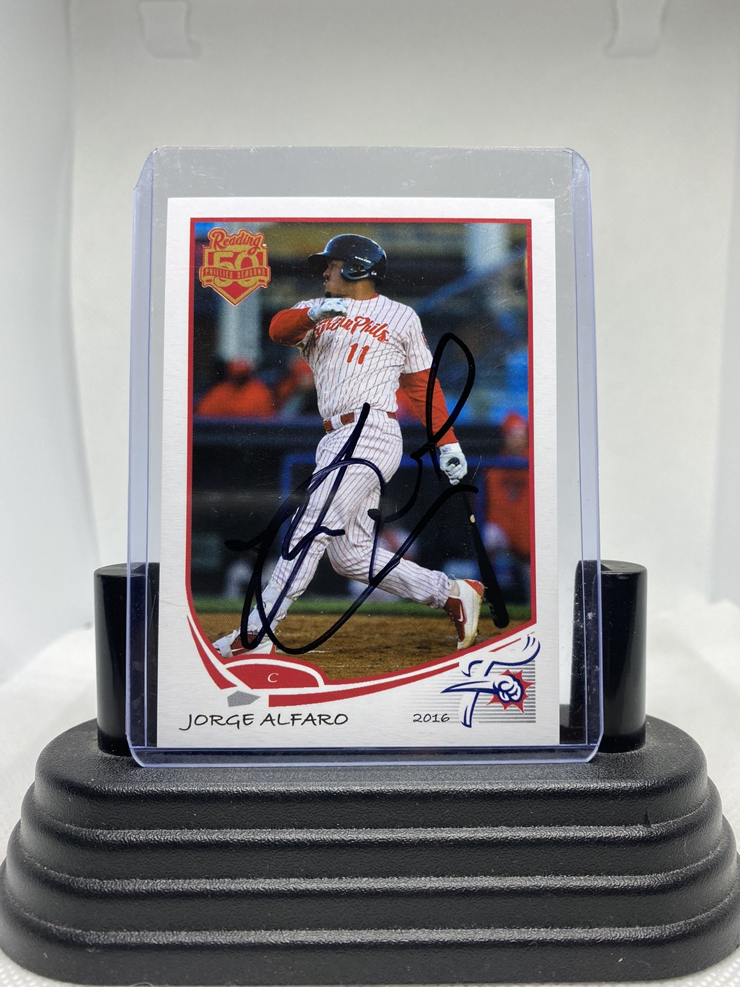 Jorge Alfaro 2016 Grandstand “Reading 50 Phillies Seasons” Autograph Card