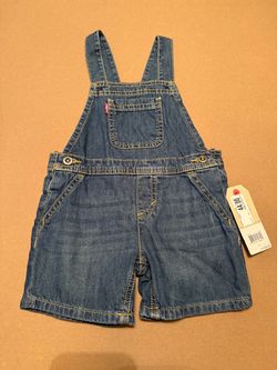 Levi's Toddler Denim Shortall Overalls
