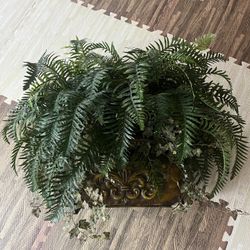 Artificial Faux Fake Boston Fern Plant Decor