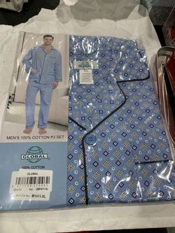MEN’S GLOBAL XL 100% COTTON PAJAMAS 