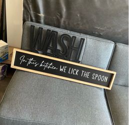 Kitchen sign