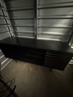 MANHATTAN COMFORT LIBERTY MID-CENTURY MODERN 53" TV STAND IN BLACK