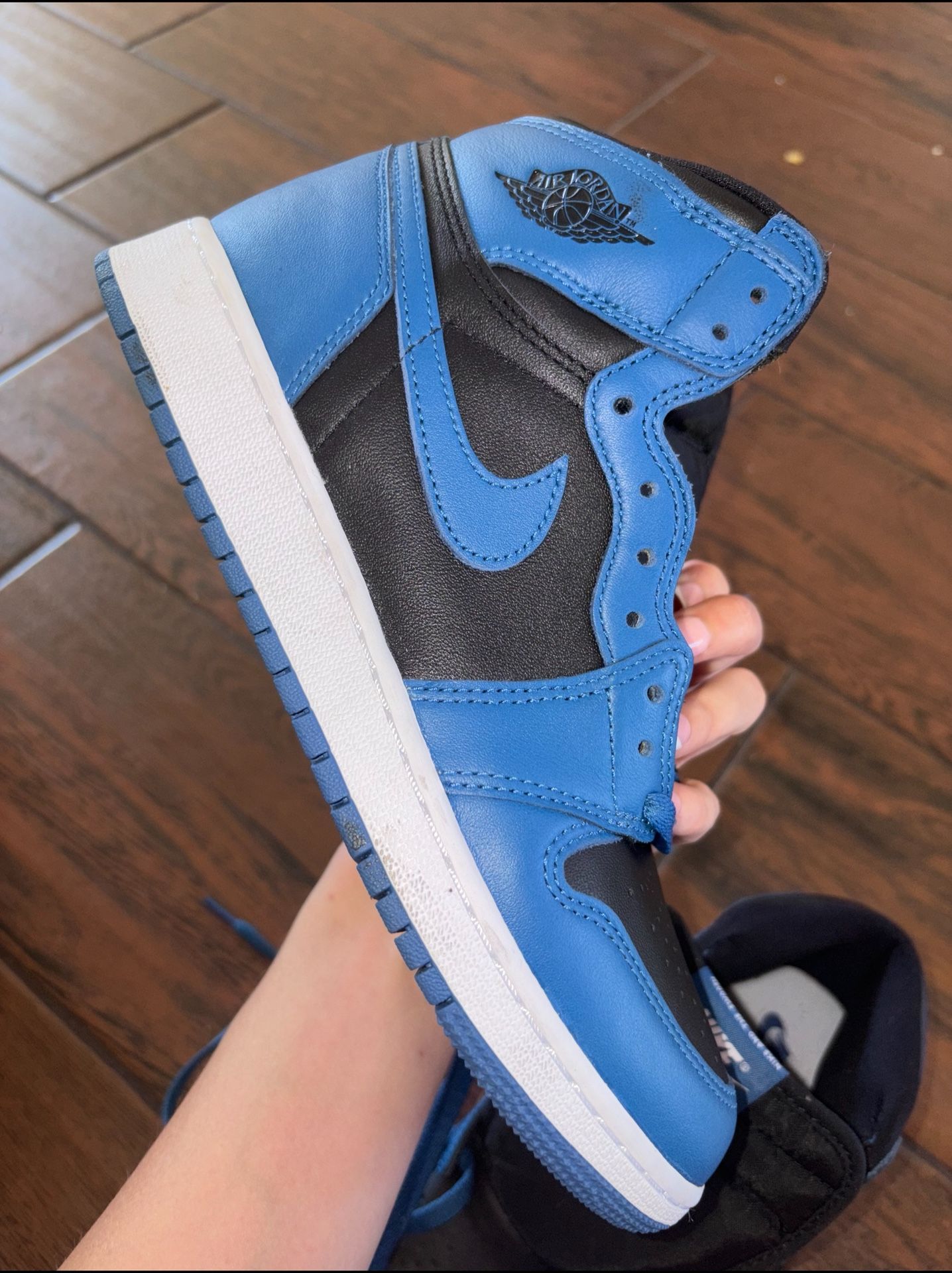 Blue Jordan’ 1’s Size Youth 5-5/6