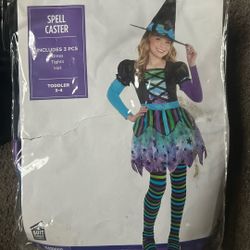 Halloween Costume ( Spell Caster ) 3-4 Size