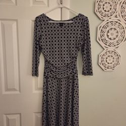 En Focus Studio Size 6 Dress, Black With White Circle Design