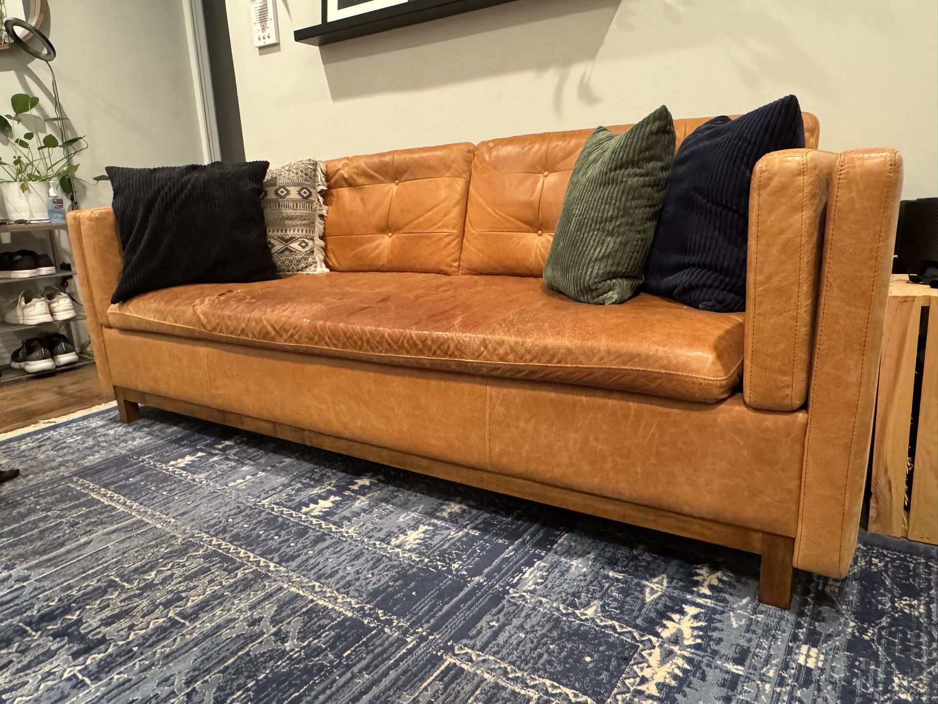 Midcentury Leather Couch