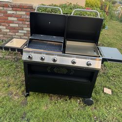 Gas Grill And Grilled 