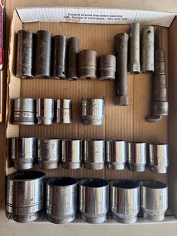 Vintage craftsman’s Proto SK 3/4 inch and half inch sockets Vintage craftsman’s Proto SK 3/4 inch and half inch sockets