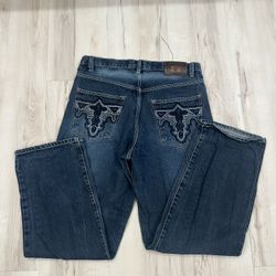 Avalon Vintage Blue Denim Jeans Size 36