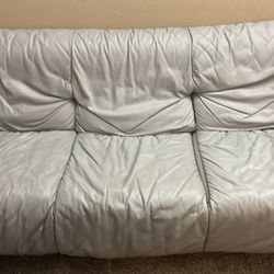 Leather Couch And Love Seat With Table