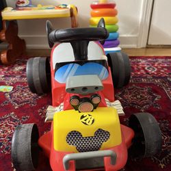 Kiddieland Disney Mickey Mouse Roadster Formula Racer Sound Activity Ride-On