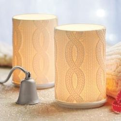 Partylite Cable Knit Pair