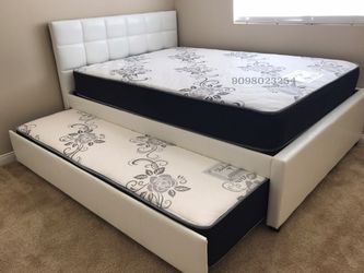 Full Twin Trundle Beds W Mattresses Included For Sale In Victorville Ca Offerup