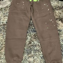 Green Sp5der Sweatpants Size M