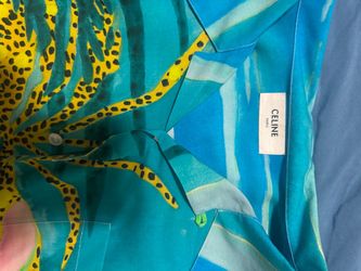 Celine Paris Printed Button-Up Shirt