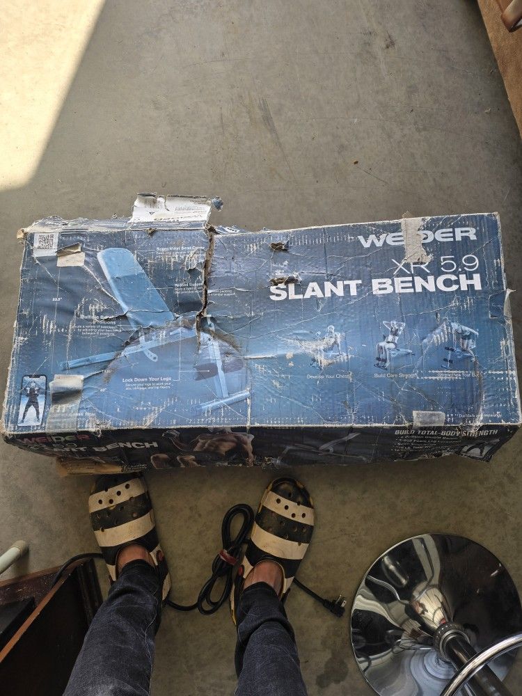 Weight Bench Unassembled