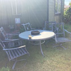 Outdoor Table with Chairs