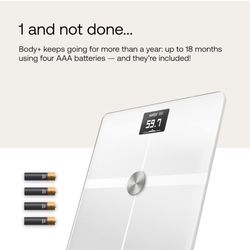 Withings Body digital scale with up to 18 months battery life. Includes four AAA batteries. for Sale in San Jose CA OfferUp