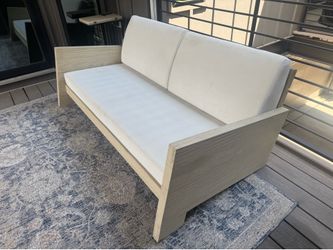 CB2 Lunes Outdoor Loveseat
