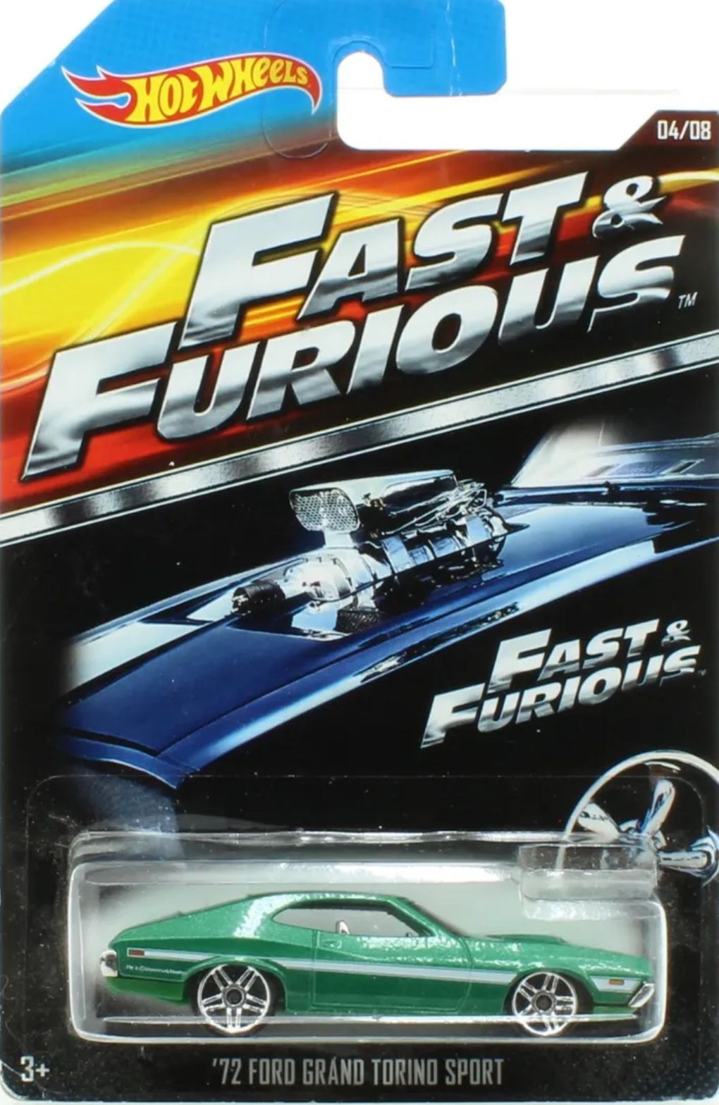 2014 Hot Wheels Fast & Furious '72 Ford Gran-Torino 4/8