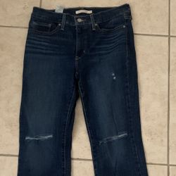 WOMENS LEVIS 314 SHAPING STRAIGHT JEANS SIZE 29