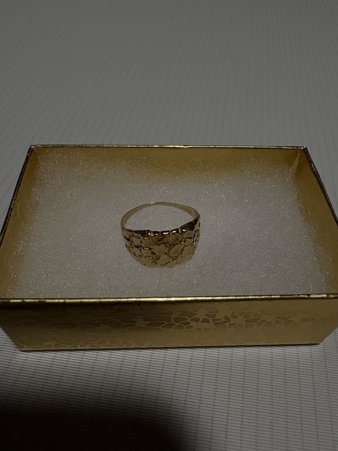 10k pinky nugget ring