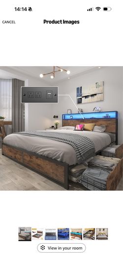 Queen bed frame