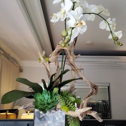 Fake Orchid Flowers Arrangement 