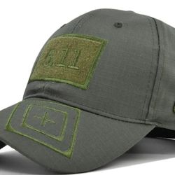  5.11 ARMY GREEN HAT. BRAND NEW STILL IN SEALED BAG WITH TAGS!