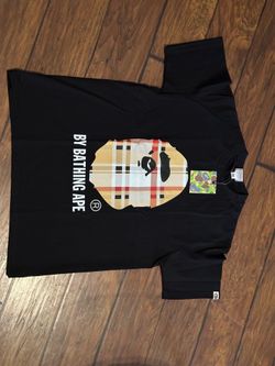 Black Bape Burberry T shirt Size L