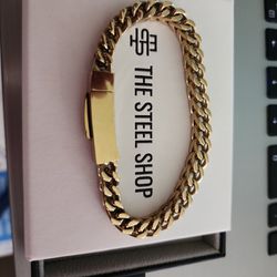 Men's Gold Bracelet From The Steel Shop - RECENTLY REDUCED  