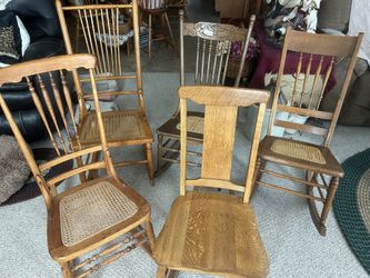 Choice of Antique Oak Rocker $20 Each