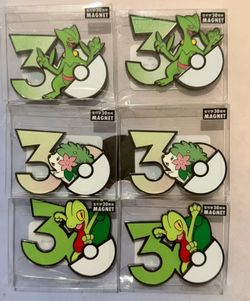 Pokémon Chinese Exclusive TCG 2026 30th Anniversary Fridge Magnet Grass Type