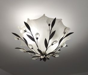 ELK Lighting Two Light Antique White Bowl Semi-Flush Mount