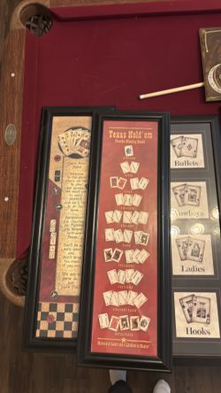 Man cave/game room pool table poker room decor