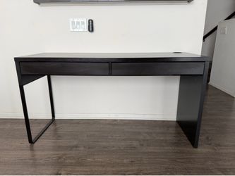 IKEA MICKE Desk, black-brown, 55 7/8x19 5/8"