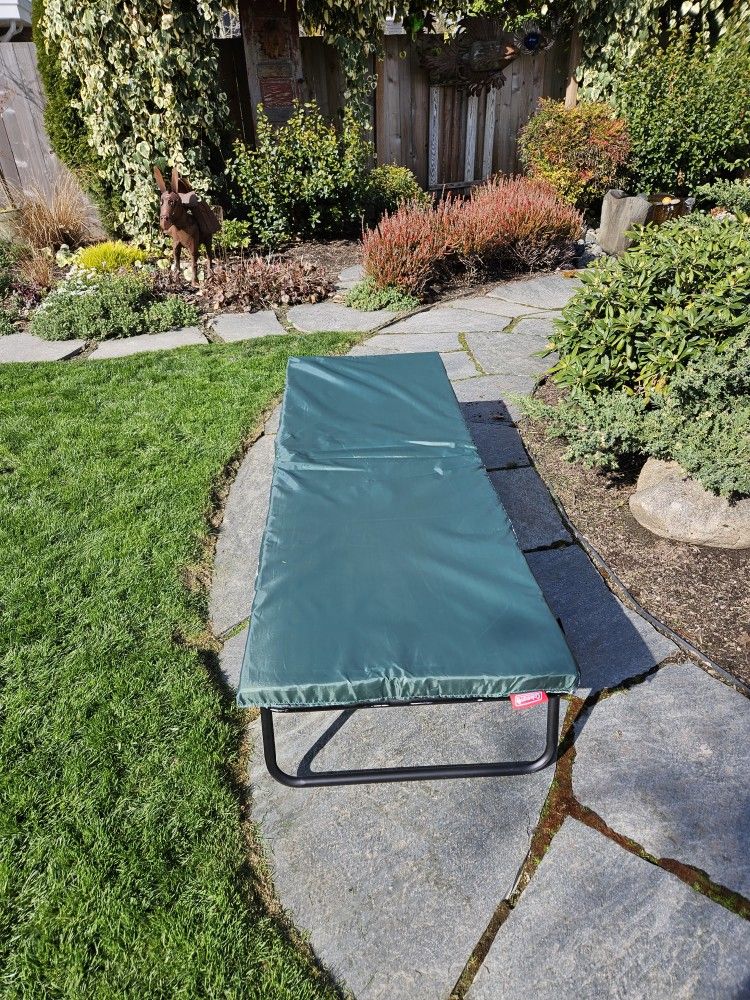 Folding Coleman Cot w/pad for Sale in Sumner, WA OfferUp