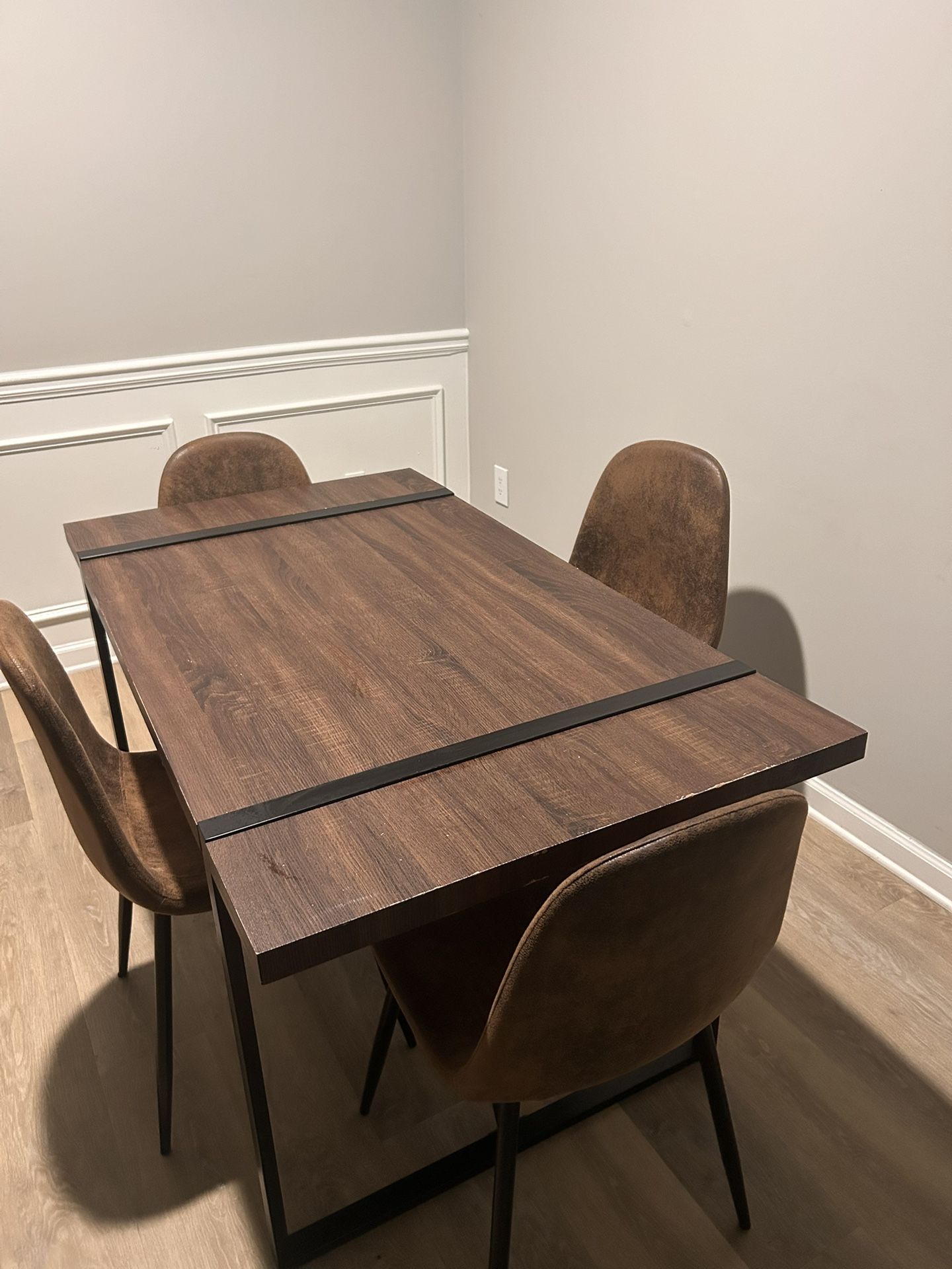 Wooden Dining Table & Chairs (Wayfair)