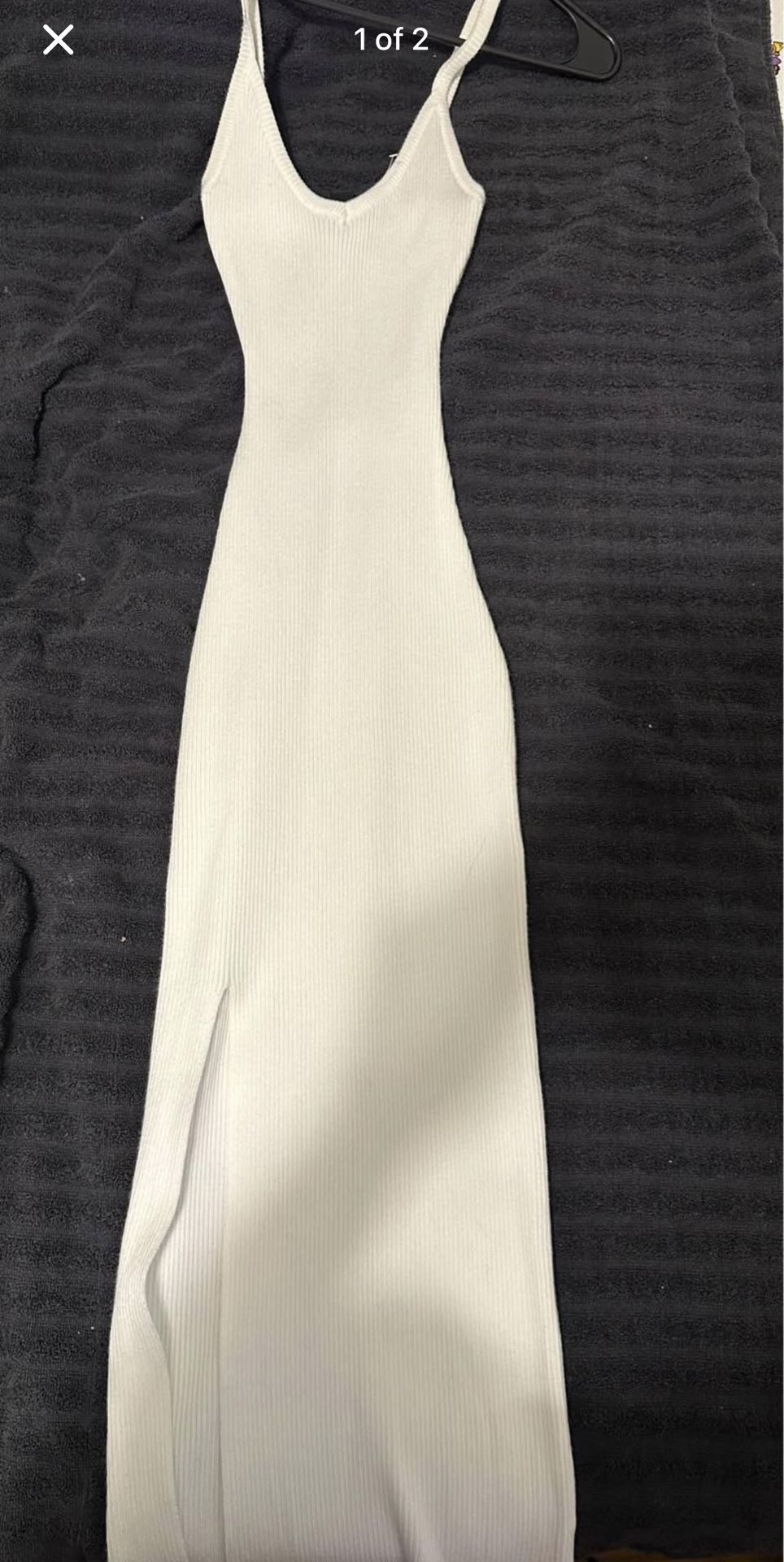 Brand New Windsor White Ribbed Dress — Size S