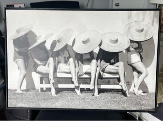 Print on canvas with black wood fram