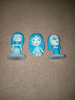 Culturefly Horror Mini Bobbleheads GLOW In The Dark Annabelle ,Nun, Regan