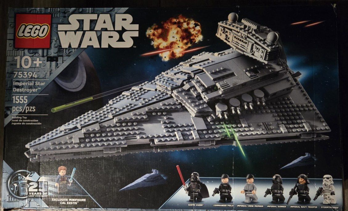 Imperial Star Destroyer Star Wars Lego 75394 Open Box, All Parts Bags Sealed