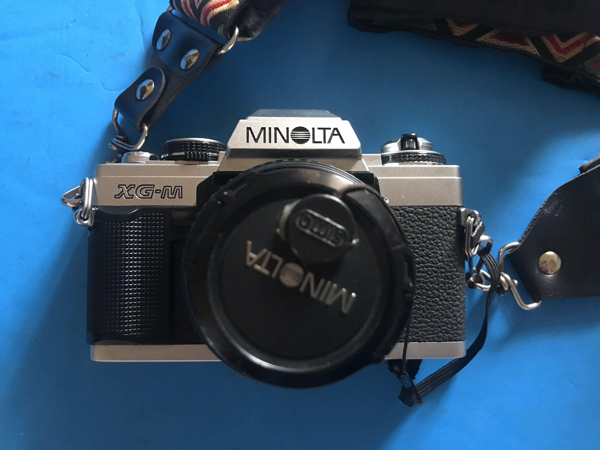 Excellent Minolta XG-M 35mm SLR Film Camera w/MD 50mm 1:1.7 new battery install