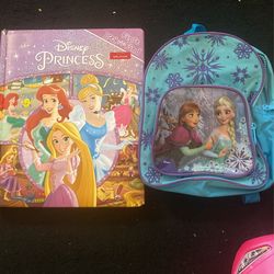 Disney Book And Back Pack