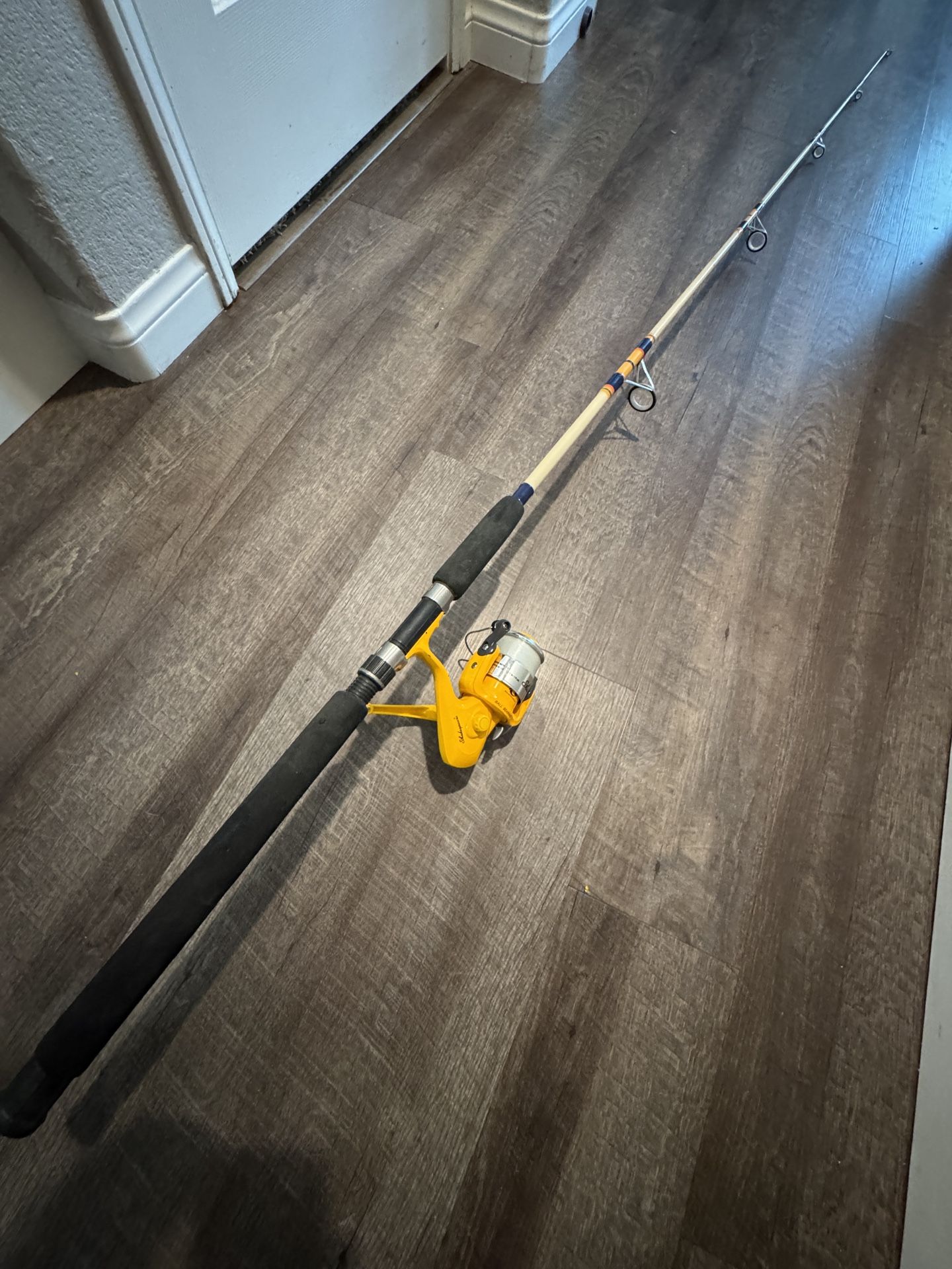 Custom Spinning Fishing Rod. Great Beginner Set Up 7’ 15-30 Lb Fishing