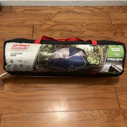 NEW Coleman Sundome Camping Tent 4 Person Weather Tec  Rainfly 
